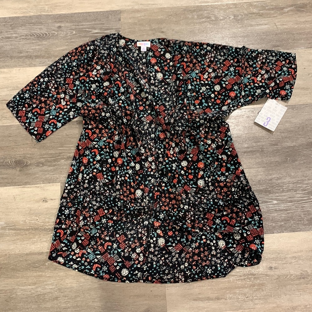 Lularoe Bianka Kimono Size 3 Kids 10-12 or Adults XS